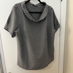 Black and white gingham top